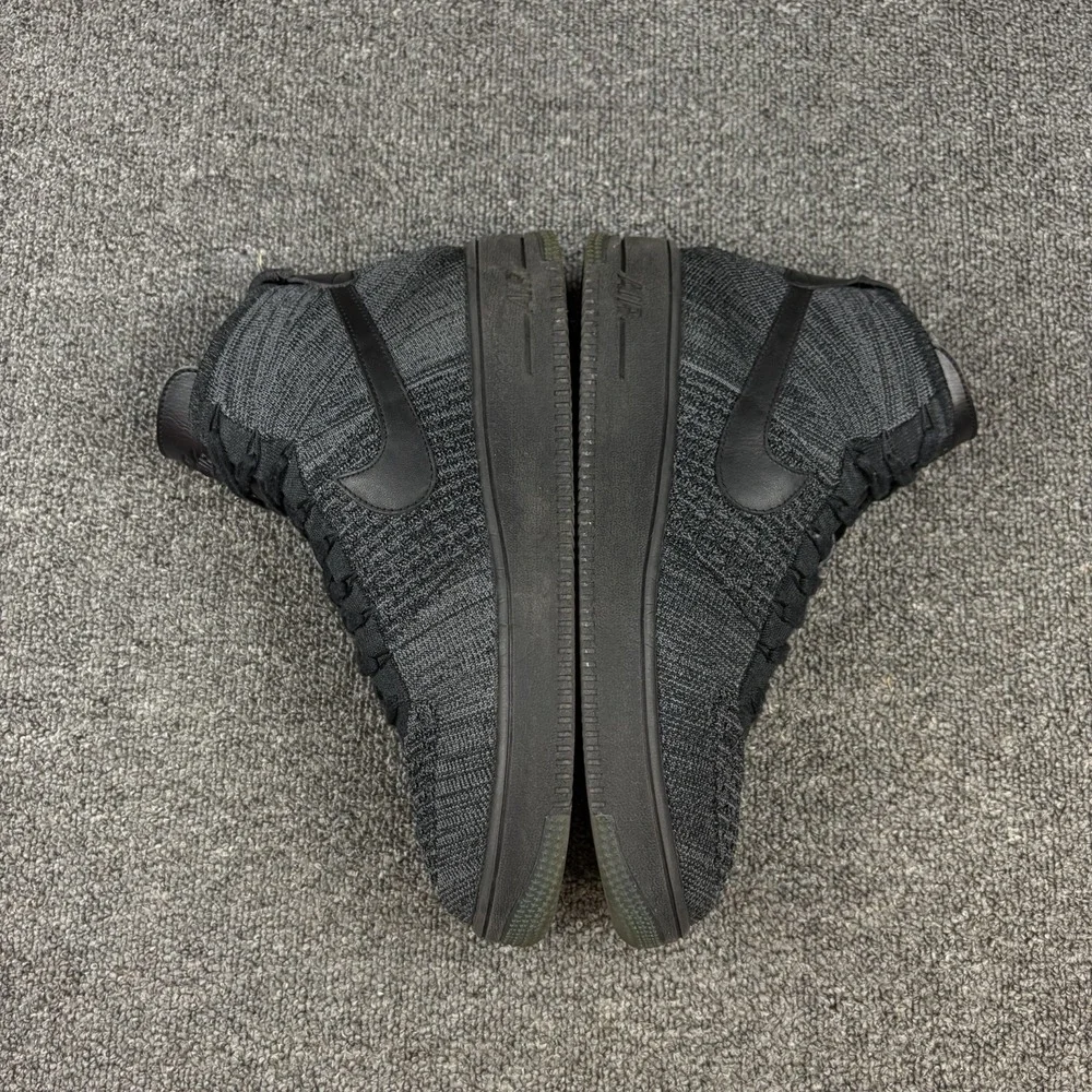 Nike Air Force 1 Ultra Flyknit Mid Dark Grey Black 817420-001 Men's Size 10